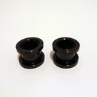 Korvakorut, tunneli 10 mm "Blacksteel" 2 kpl, kirurginteräs - pikkukuva 3