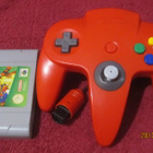 Nintendo 64 konsoli originaalit piuhat, ohjain ja Mario 64 - pikkukuva 3