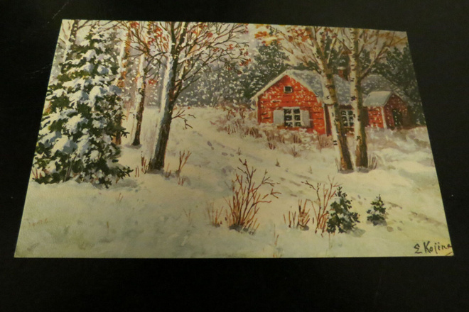 E. KOJINEN 1976 KULKENUT KORTTI