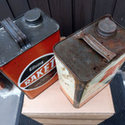 Vintage Mobiloil ja Raket öljykanisterit - pikkukuva 4