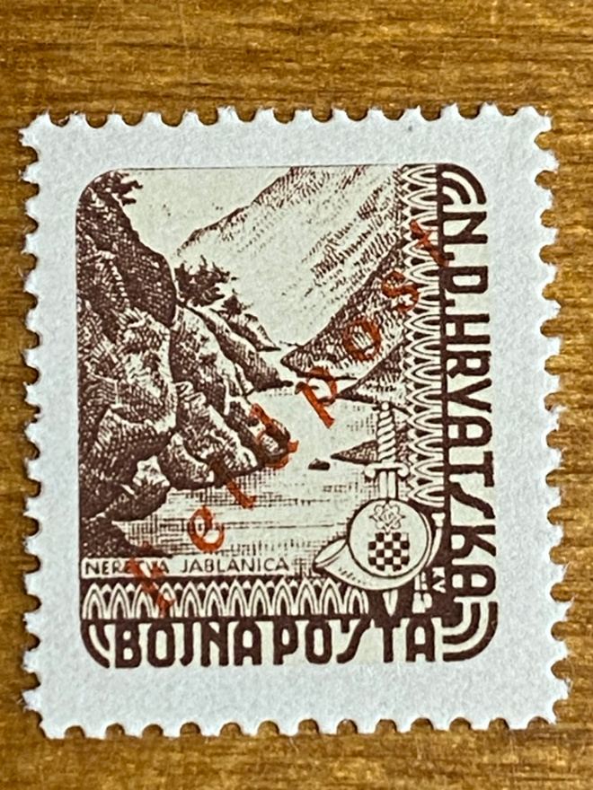 SAKSA REICH KROATIA LENTOPOSTI MERKKI**