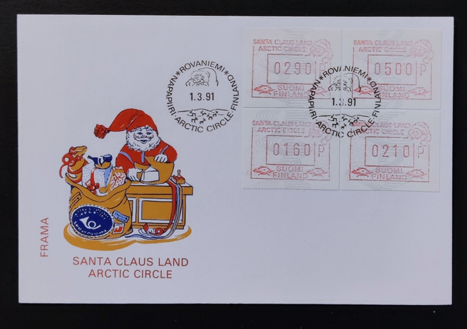 1991 FDC Frama Santa Claus Land