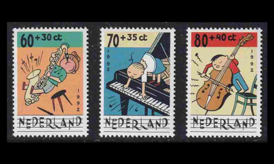Alankomaat 1451-3C ** Voor het Kind musiikki (13½:14) (1992