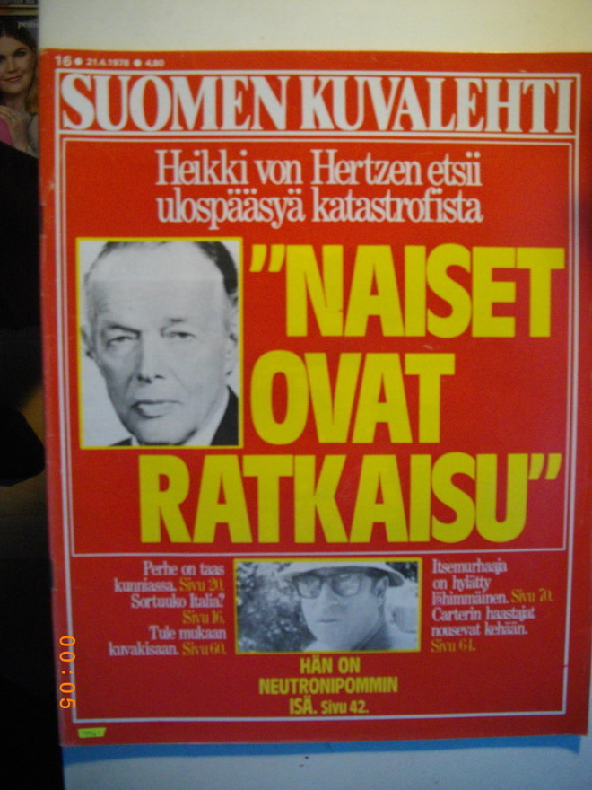 Suomen Kuvalehti Nro 16/1978 (16.3)