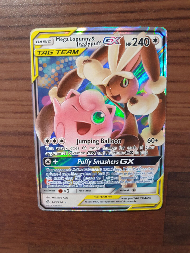 Pokemon Mega Lopunny & Jigglypuff GX 165/236