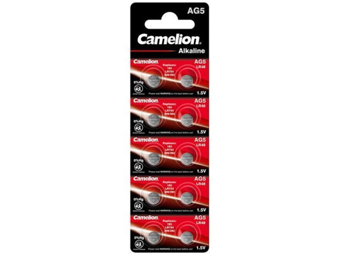 Camelion Alkaline Nappiparistot AG5, 1.5V, 10 kpl *UUSI*