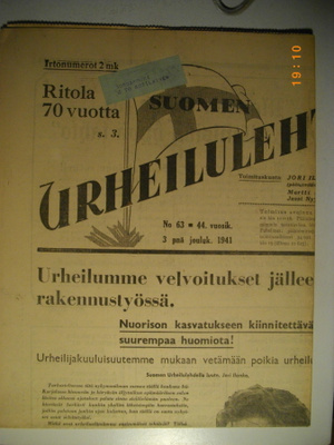 Suomen Urheilulehti Nro 63/1941 15.3)