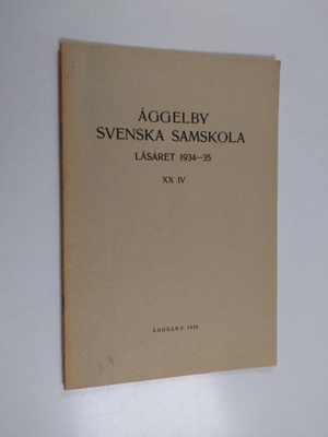 Åggelby svenska samskola Läsaret 1934-35 24