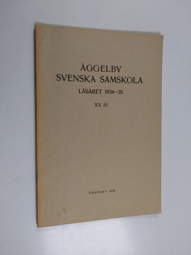 Åggelby svenska samskola Läsaret 1934-35 24