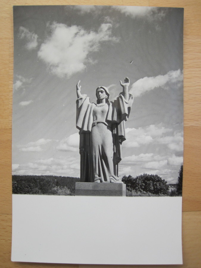 VANHA Valokuva Lahti Sankaripatsas 1940-l