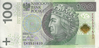 POLAND 100 ZLOTYCH 2018. XF