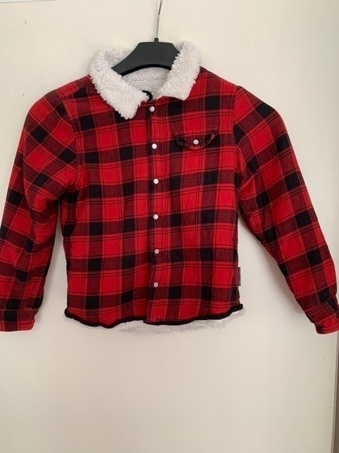 POLARN O.PYRET PLAID TAKKI  KOKO 122/128