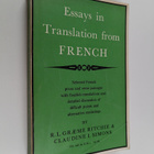 R. L. Graeme Ritchie : Essays in translation from French - pikkukuva 1