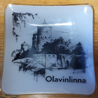 lasinen matkamuistolautanen, Olavinlinna - pikkukuva 1