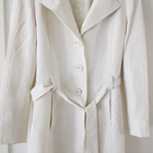 Valkoinen Cinzia Rocca Trench-coat / Trenssi / Kevättakki M - pikkukuva 1