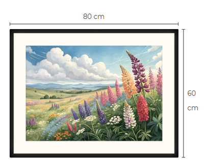 Uusi Kukkapelto maisema taulu 60 cm x 80 cm