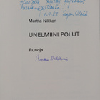 Martta Nikkari : Unelmiini polut (signeerattu) - pikkukuva 3