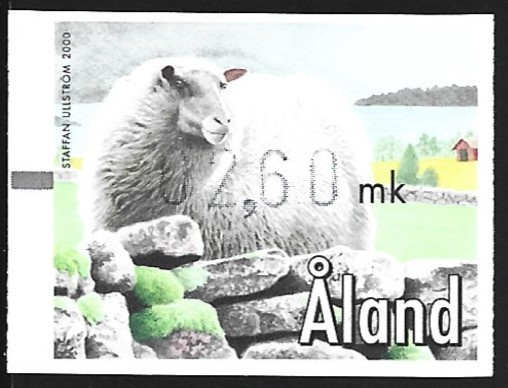 Åland 2000 Lammas FRAMA 2,60 mk ** LaPe ATM Å 12