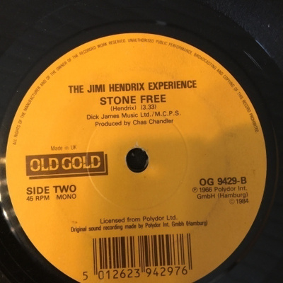 the JIMI HENDRIX EXPERIENCE: Hey! Joe * Stone Free