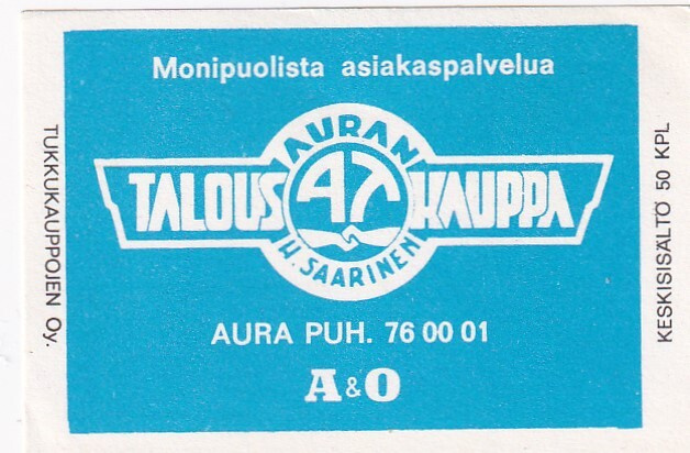 Aura, H. Saarinen, Auran Talouskauppa  .s43