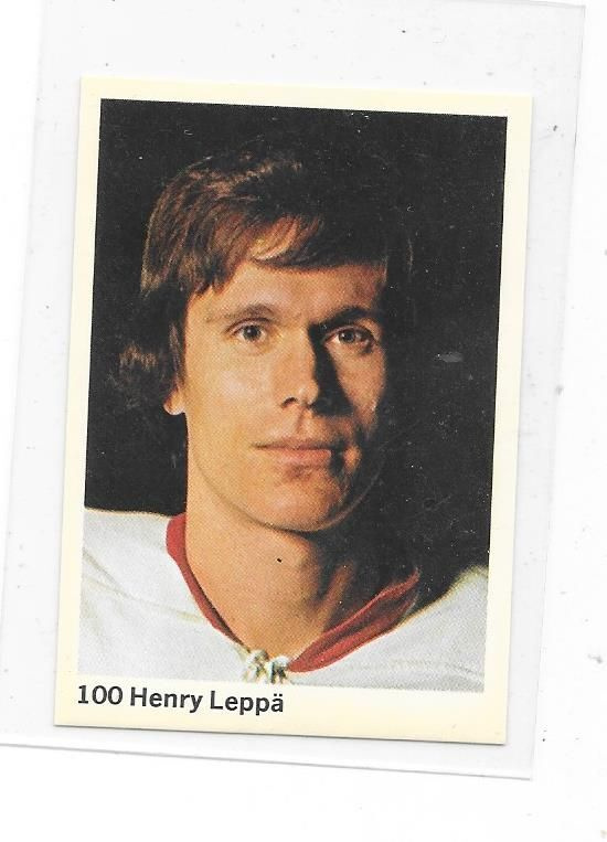 1974-75 SWE Mästar Serie #100 Henry Leppä , Jokerit