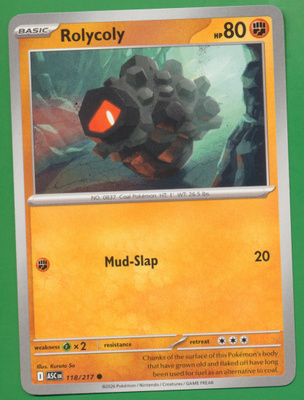 Pokémon Rolycoly (ASC 118)