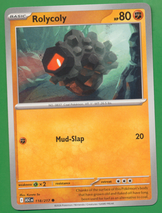 Pokémon Rolycoly (ASC 118)