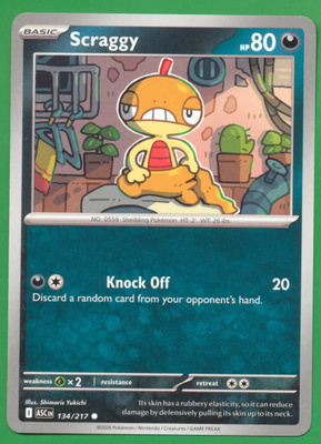 Pokémon Scraggy (ASC 134)