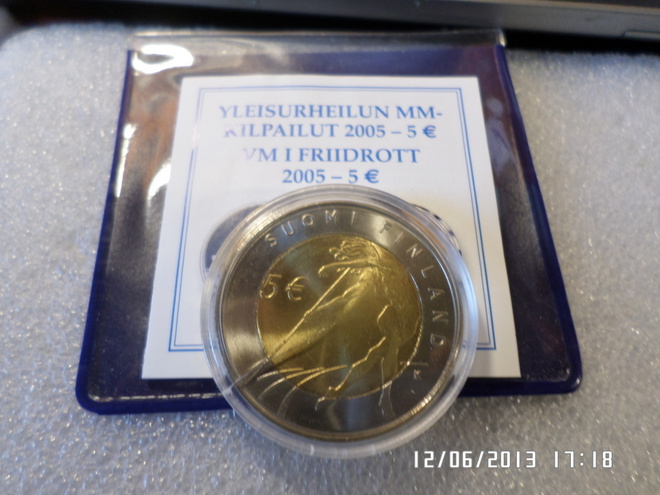 5   Euroa Yleisurheilun MM-kilpailut  2005    Muvitaskussa,