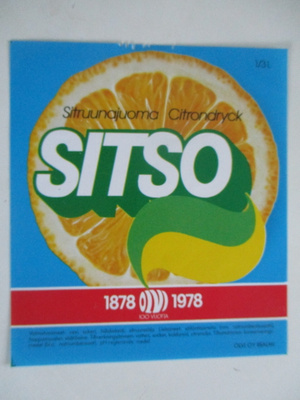 JUOMA ETIKETTI - SITSO 1978 (K10-S87)