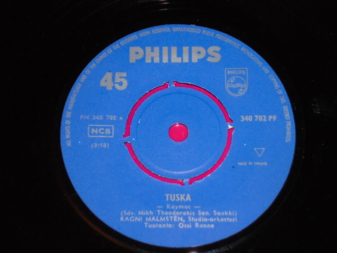 7" RAGNI MALMSTEN - Tuska - single 1965 EX