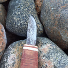 Puukko syvällä etsauksella ja nahkatuppi - pikkukuva 5