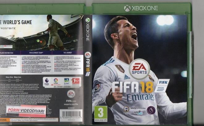 Fifa 18	(62 373)	k		XBOXONE					jalkapallo		3 - ikäraja	A1 -