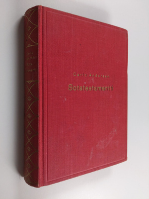 Carlo Andersen : Sotatestamentti : salapoliisiromaani : p...