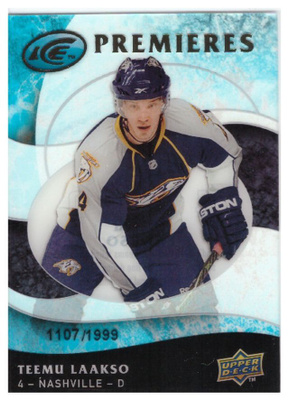 TEEMU LAAKSO Predators 09-10 Up.D.Ice Premier #107 xxxx/1999