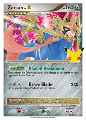 Zacian LV.X SWSH 135 - Black Star Promo - NM/M