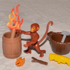 Playmobil apina, soihtu, kori, tynnyri, vasara, makuupussi.. - pikkukuva 2