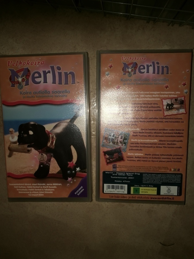 VHS videokasetti Merlin Velhokoira 1 kpl