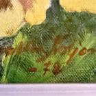 Upea öljyvärimaalaus "Orvokkeja", Koljonen -78 - pikkukuva 2