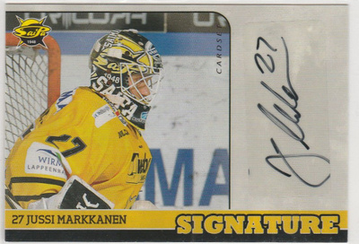 2015/15 Cardset Signature Jussi Markkanen , Saipa