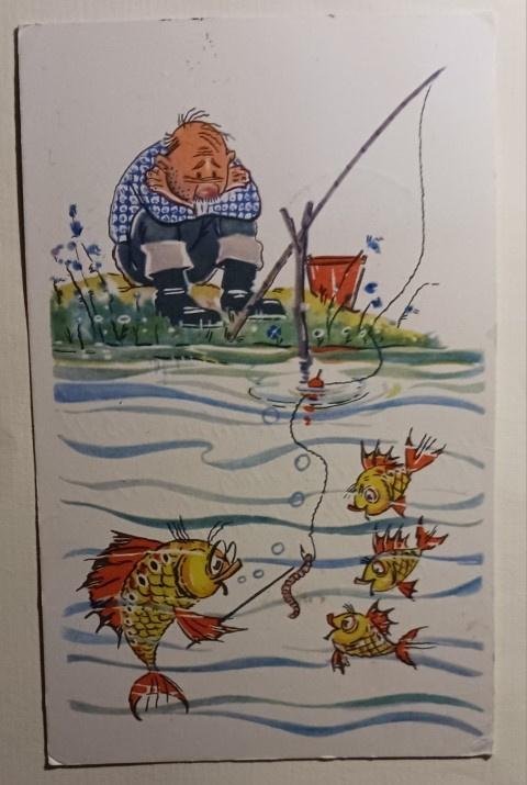 Kala opettaa madon vaaroja - kalastajaa harmittaa, p.1971