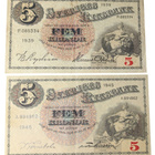 Ruotsi 5 Kronor 1939 + 1945 - pikkukuva 1
