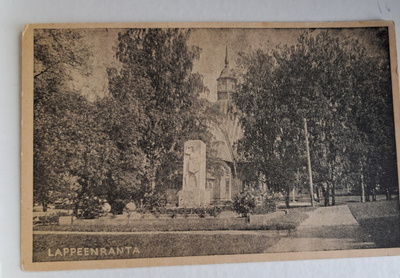 Lappeenranta, kirkko, vanha kulkematon kortti