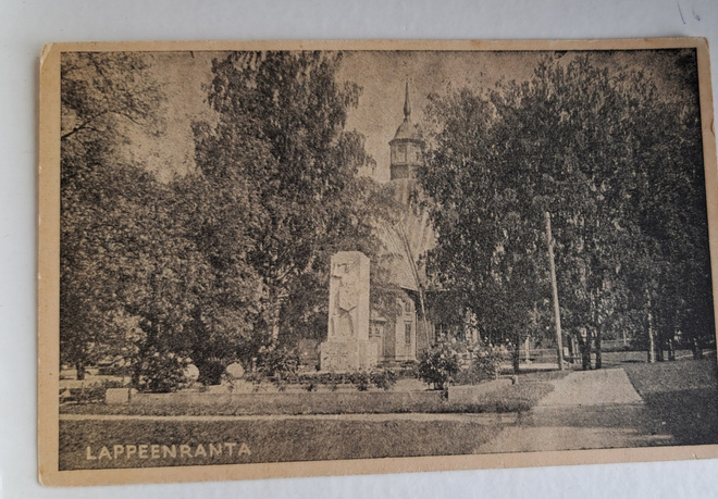 Lappeenranta, kirkko, vanha kulkematon kortti