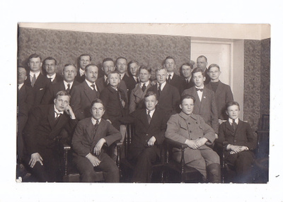 VANHA Valokuva Kuopio Urheilu-Veikot Seura 1920 Postikorttik