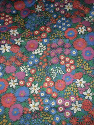 Vintage kukkakangas finlayson 450x150cm