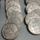 43kpl Hopea 1964-1986, 1 markka Hopea  - pikkukuva 2