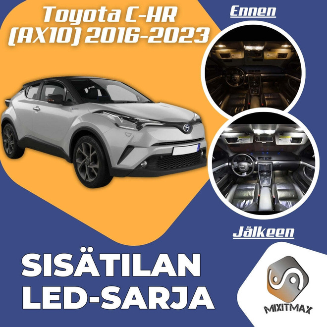 Toyota C-HR (AX10) Sisätilan LED-sarja 8-osainen