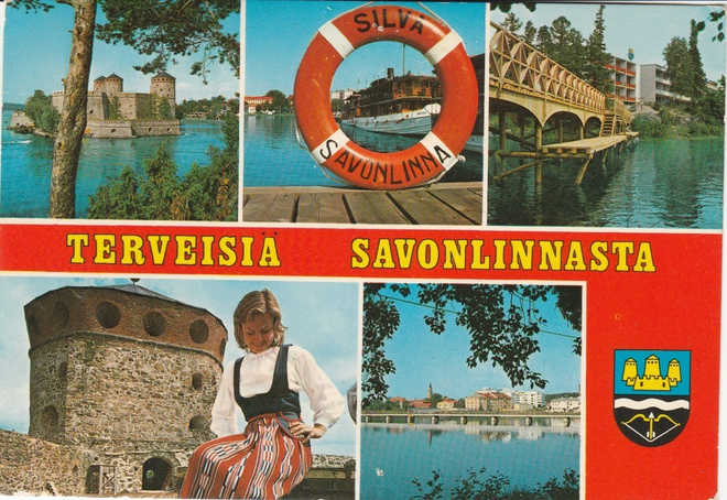 Postikortti, SAVONLINNA, OLAVINLINNA, Erikoisleima