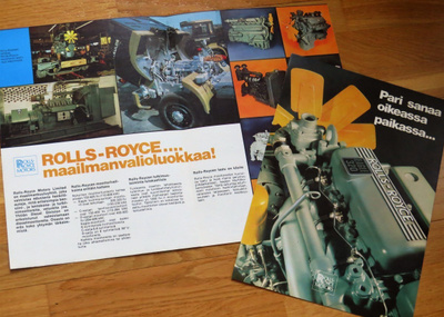 1978 Sisu Rolls-Royce Eagle 320 esite - KUIN UUSI